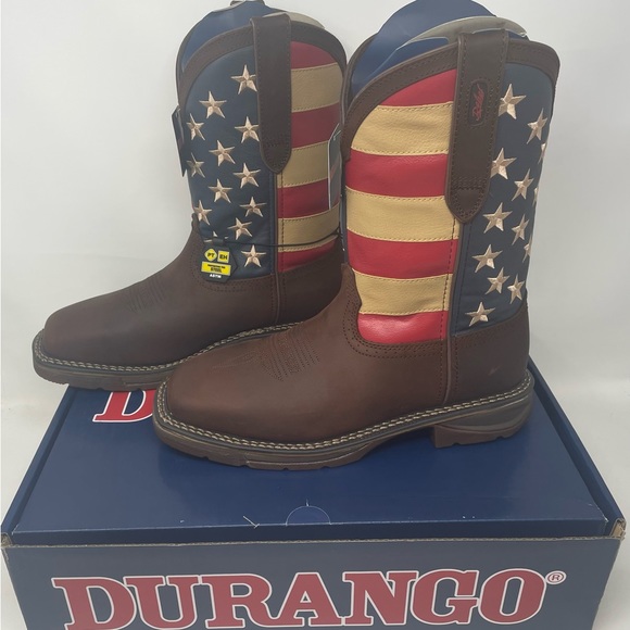 DB5554 Durango Rebel Men's Patriotic Pull-On Square Toe Western Boot main image 0